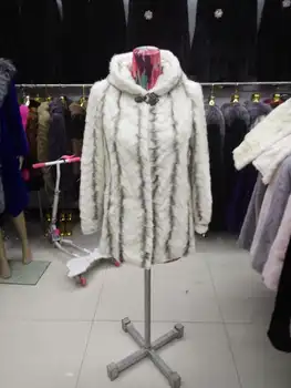 2019 noi femeile naturale piese reale nurca haină de blană lungă perioadă de îmbrăcăminte paltoane