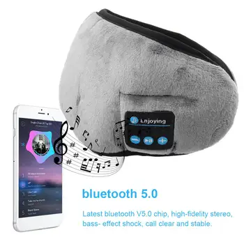 Somn Căști Bluetooth Masca de Somn Somn fără Fir Masca de Ochi pentru Căști de Călătorie Nuanțe de Ochi cu Built-in Difuzoare Microfon Handsfree mic