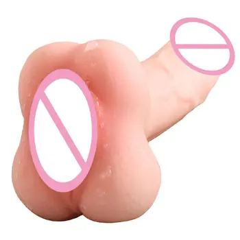2 în 1 Realiste Vibrator Anal Plug Masturbarea Cupa G Fundul Dragoste Adult Jucărie Sexuală pentru Femei Barbati