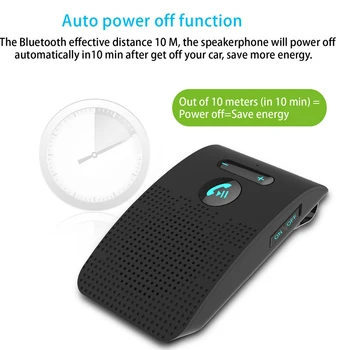Sp09 Bluetooth Speaker Hands-Free Car Kit Bluetooth Wireless Speaker-Ul Telefonului Multipunct Masina Mp3 Kit Cu Parasolar Clip
