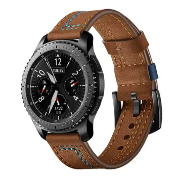 De viteze S3 Frontieră bandă de piele Pentru Samsung Galaxy Watch 46mm correa Huawei watch GT curea 22mm trupa ceas gear s 3 watchband centura