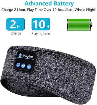 Somn Căști Bluetooth Bentiță-Wireless Sport Căști cu Bandă de susținere Ultra-Moale Muzica Bentita