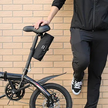 Bicicleta Geanta Cilindru Sac Fascicul Agățat De Mâner Sac Sac Față Cu Benzi Reflectorizante Design Rezistent La Apă În Aer Liber Echipament De Echitatie