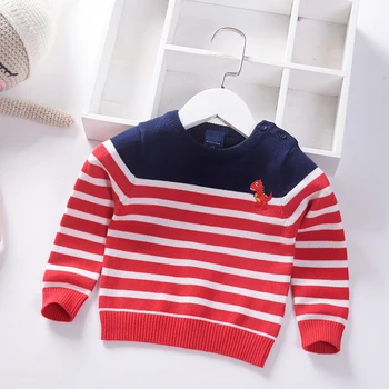 Clearance-ul Vânzare 2020 Toamna Iarna Baieti Pulover din bumbac pentru copii tricotate cu Dungi Pulover Copii haine pentru sugari pulovere pentru copii 0-6Y