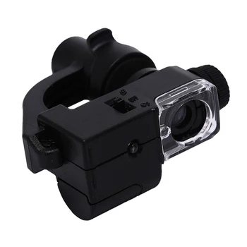 Obiectiv Macro 90X Telefon Mobil Microscop, Lupă cu LED Instrumente de Mărire Cu Micro Camera video Clip Zoom Optic Lupa