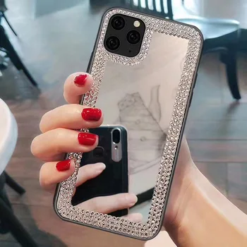 ALLCHW Machiaj Oglindă cristal de diamant Cazuri de Telefon Pentru Samsung S20 Plus Note10Plus A10 A20 A30 A50 A70 A71 A51 Note20Silicon Coque