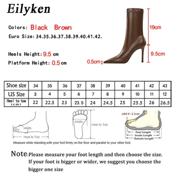 Eilyken 2021 Primăvară de Înaltă Calitate PU Moale din Piele Cizme Femei a Subliniat Toe Pompe Tocuri de Moda Doamnelor Pantofi de Partid Dimensiune 34-40