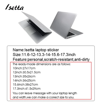Argint Aur a Crescut Aur Sticker Laptop Notebook Skin Sticker Laptop Capacul se Potriveste 10 12 13.3 14 15.6 17 inch Hp, Dell, Lenovo, Asus, Acer