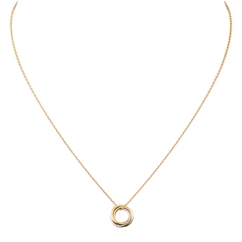 En-Gros De Oțel Titan Aur Placate Cu Argint Pandantiv Colier Pentru Femei Fete Cravată Collares Collier Colier Femei