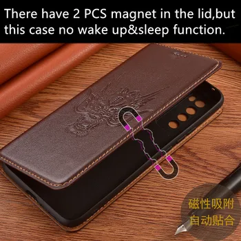 Piele naturala magnetic telefonul cazul cartelei de buzunar pentru a acoperi Umidigi Bison/Umidigi A9 Pro toc cover stand funda coque