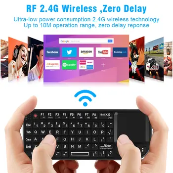 2.4 G Mini Tastatura Wireless Air Mouse Portabil Touchpad tastaturi Jocuri cu Receptor USB pentru Android Smart TV Box Laptop PC