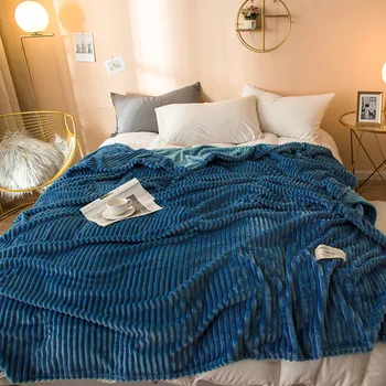 De vânzare la cald плед ÎNGROȘA Coral Fleece pătură pe pat acasă adult culoare Frumoasă pătură caldă de iarnă canapea pătură de călătorie