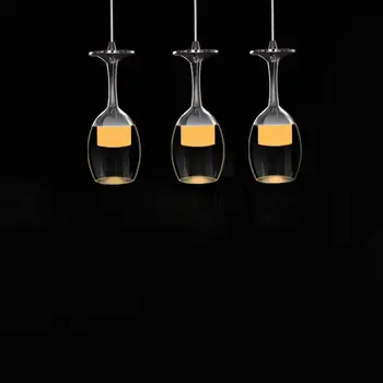 Moderne, Creative, de cristal lămpi de tavan Agățat Pahar de Vin candelabru corpuri de iluminat camera de zi sala de mese lumini plafon