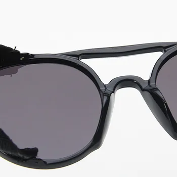 LeonLion de Lux Punk ochelari de Soare pentru Barbati Ochelari de Epocă pentru Bărbați/Femei de Brand de Lux ochelari de Soare Barbati Punk Retro Lunetă Soleil Homme