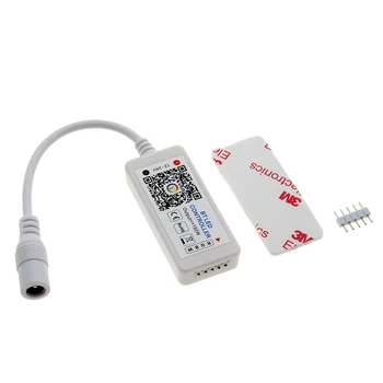 Mini LED RGBW Bluetooth 4.0 Controler Pentru Benzi cu LED-uri de Lumină DC 12-24V Telefon App de Control Dimmer Estompat