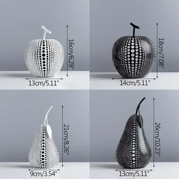 Simplitatea Apple Model În Miniatură Acasă Decor Ornamente Creative Rezumat Fructe Decor Artware Camera De Studiu A Afișa Meserii