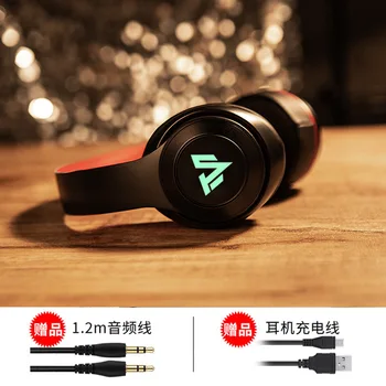 Noul wireless Bluetooth stereo căști de muzică poate fi pliat cu microfon si LED-uri cască telefon mobil, calculator universal