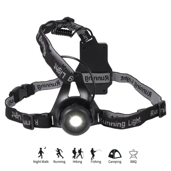 Sport în aer liber LED Noapte Lumină de Funcționare USB Reîncărcabilă Durabil Compact Piept Lampă de Siguranță Jogging Lumina de Avertizare pentru Bicicleta Lanterna