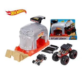 Hot Wheels Sălbatice Camion Concurenței Set Monstru Camion Lansator de Joaca Seturi de Roți Gigant Masina de Jucărie Cadouri de Crăciun Pentru Copii GKY01