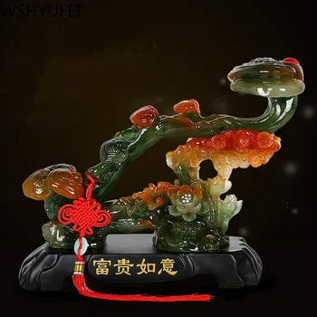 WSHYUFEI Chineză rășină decor de bun augur Ruyi Ornamente Creative Biroul de Acasă Decorare de Masă Meserii Norocos cadouri