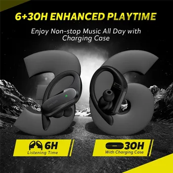 DACOM TWS Pro Bluetooth Căști HiFi Bass Stereo Auriculare Adevărat Wireless Sport Funcționare Căști de Gaming Headset cu Microfon