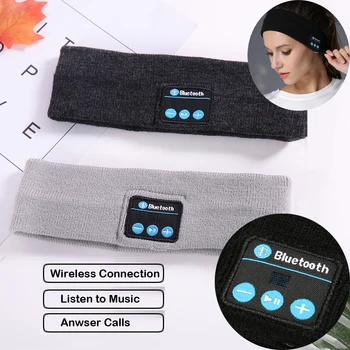 Muzică Fără Fir Bluetooth Bentita Tricoturi De Dormit Articole Pentru Acoperirea Capului Căști Difuzor Căști Sport Pac Smart Stereo Pălărie Mic Partid Cadouri