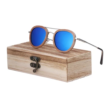 BerWer 2020 lemn ochelari de Soare din Lemn Polarizat ochelari de Soare pentru Barbati Ochelari UV 400 Protecție Ochelari din Lemn Cutie de Original