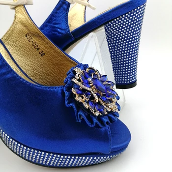 Femei Pantofi și Geantă Stabilit În Italia de Culoare de Aur de design Italian, pantofi și genți de mână pentru a se potrivi cu Stras Nigerian Nunta