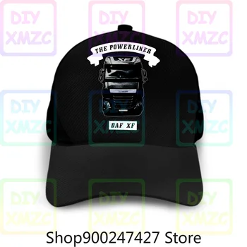Daf Xf, Powerliner, Șapcă De Baseball Camion,Șofer De Camion,Camion Lavabile Refolosibile Pălării Pentru Unisex Negru