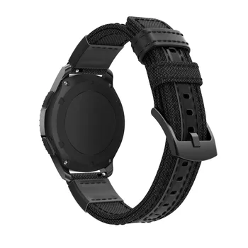 Pentru Samsung Gear S3 Frontieră Clasic Galaxy Watch 46mm Țesute Nailon Watchbands 22mm Trupa Ceas Curea Bratara Pentru Huawei GT GT2