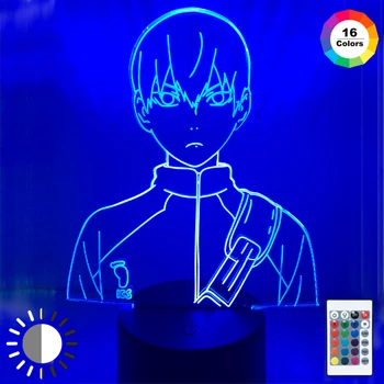 Anime Haikyuu Hinata Shoyo Sugawara Koushi Kageyama Tobio Figura 3d Noapte de Lumină Lampă cu Senzor de Mișcare 3d Iluzie Lumina Cadou