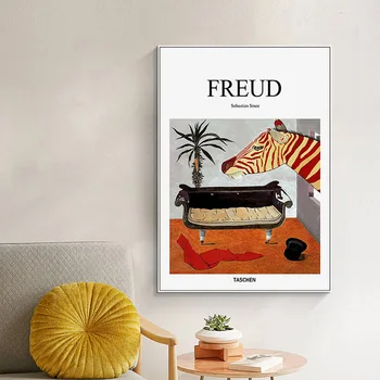 Franceză Freud Postere si Printuri pe Perete Panza Pictura Arta de Perete Moderne Pânză de Imagine pentru Camera de zi Decor de Birou Acasă