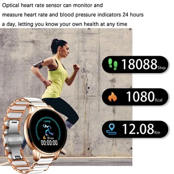 LIGE 2020 Femeie Nou Ceas Inteligent Ceas Sport ecran cu LED-uri Impermeabil Tracker de Fitness pentru Android ios Moda smartwatch Femei +Cutie