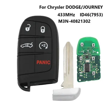 5Buttons Inteligent de la Distanță Cheie Fob Pentru Dodge M3N40821302 433MHz PCF7953/Cip ID46 Pentru Jeep Grand Cherokee 2013-2018