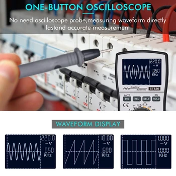 2in1 LCD Osciloscop Digital Multimetru Tensiune Curent Frecventa Tester Analogic Bar Grafic de Afișare formă de Undă 20KHZ lățime de Bandă