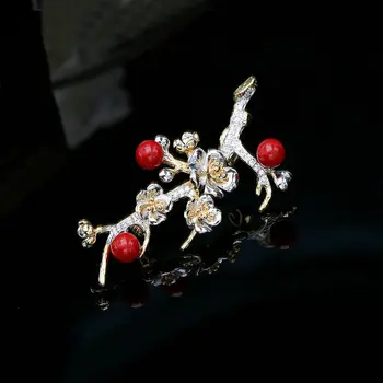SINZRY NOI Cubic zirconia floare vintage broșe lady costum elegant de bijuterii accesorii
