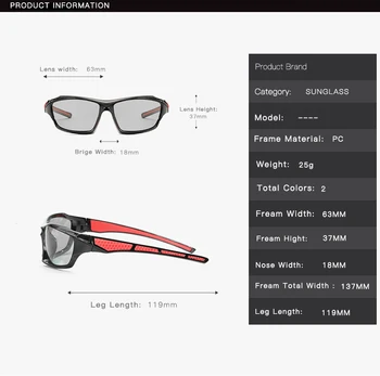 2020 Fotocromatică Polarizat ochelari de Soare Barbati de Conducere de Zi și de Noapte Viziune Ochelari de protecție Decolora Ochelari de Soare Ochelari de vedere DD