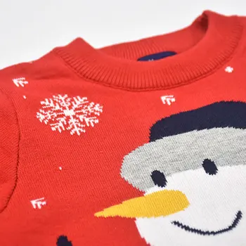 Om de zăpadă de Crăciun roșu băieți fete pulovere copii urât pulover de bumbac toamna iarna tricotate purta pulover de haine pentru copii