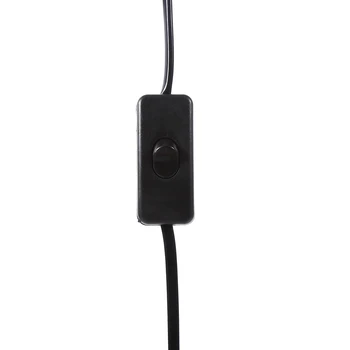E27 Agățat Pandantiv de iluminat Lampa Bec cu Soclu Suport Cablu de alimentare cu Comutator AU Priza 220V(Negru/Alb)