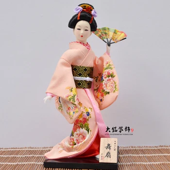 Geisha Figurine Papusi Cadou Meserii Colecție Drăguț Japoneză Frumoasă, cu Kimono Casa Decor de Birou Miniaturi