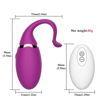 Ouă vibratoare Jucarii Sexuale pentru Femei 10 Speed USB de Încărcare fără Fir de Control de la Distanță Sari Ou Vibrator rezistent la apa Masaj Vibrator