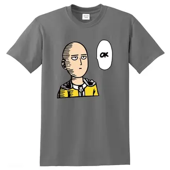 One punch man t shirt OK bumbac anime tricou Imprimat bărbați tricou pentru bărbați Tricou hip hop t-shirt pentru bărbați amuzant