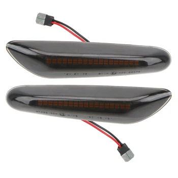 LEEPEE Masina Indicator LED-uri Dinamice de poziție Laterale Lumina de Semnalizare Lumini care Curge Apa Pentru BMW E90 E91 E92 E93 E60 E87 E82 E61