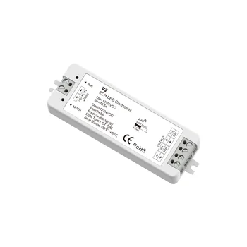 Alb cald/Alb Rece Culoare Dual LED Strip 4-Zona de CCT Controller DC12V 24V 10A 2.4 G RF Touch de la Distanță fără Fir pentru Dual LED-uri de Culoare