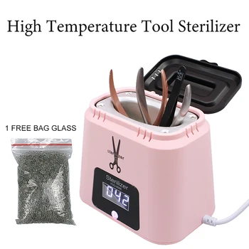 Nou record de Temperatură Instrument de Sterilizator Utilizat pentru Metal Instrumente de Dezinfecție Cu 1 Sac de Bile de Sticlă Cutie Nail Art Sterilizator Mașină