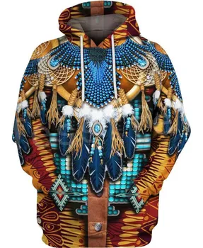 Tessffel Indian Nativ cultura Harajuku Casual Colorate Trening Noua Moda 3DPrint Unisex Hanorac/Hanorace/Jacheta Barbati Femei s-1