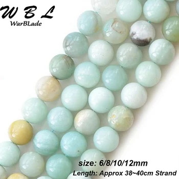 WarBLade de Înaltă Calitate, Piatra Naturala Colorate Amazonite Margele de 6mm 8mm 10mm 12mm Rotund Margele Vrac Pentru DIY Brățară Bijuterii