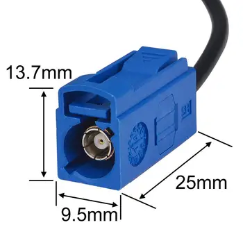 10 BUC RF Coaxial Conector Fakra C/Albastru 5005 Feminin Conector Jack de Sertizare pentru Cablu RG58 LMR195 pentru Antena GPS