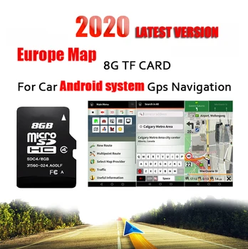 Pentru Sistemul Android Auto Auto Navigație GPS 8GB Card Micro SD Harta Europei pentru Franța,Italia, Norvegia,Polonia, Rusia,Spania etc.