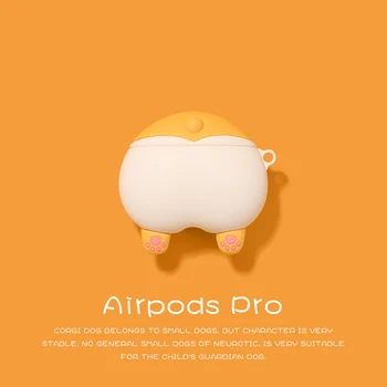 Airpods caz drăguț silicon cazuri pentru airpods1 2 casti caz tpu moale capacul de Protecție pentru apple airpods pro cutie cu breloc